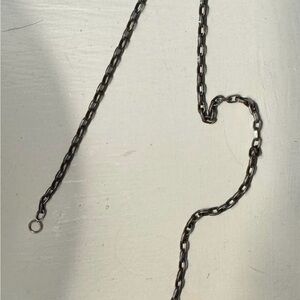 Classic Black Link Necklace - Minimal Chain Necklace
